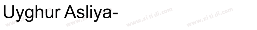 Uyghur Asliya字体转换